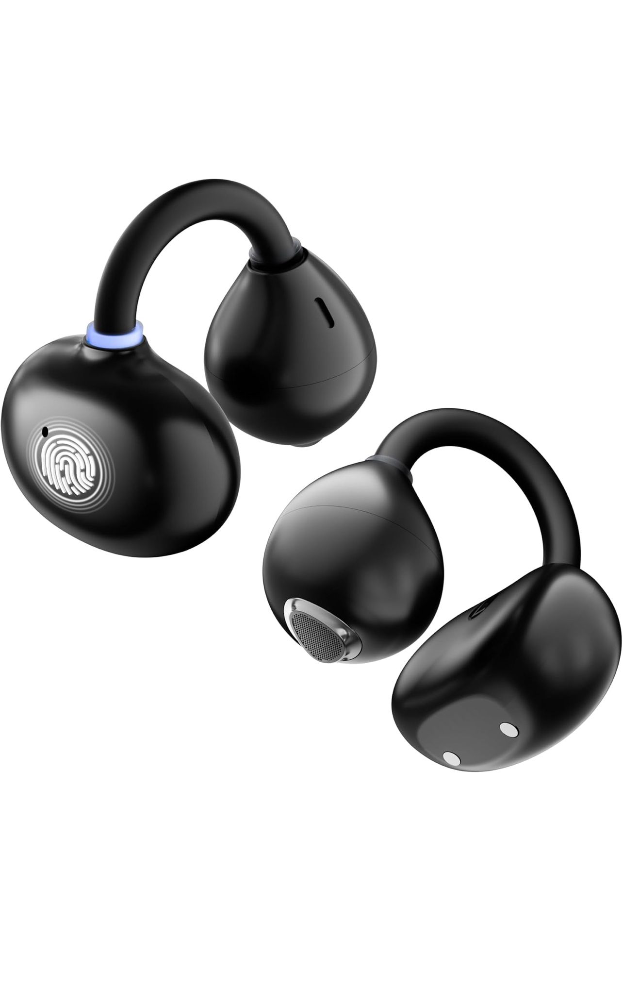 Open Ear Earbuds - Comfort Clip-On Earbuds, Lightweight Open Ear Headphones with 163 Languages AI Translation and Anti-Drop Design, 48H Play Bluetooth