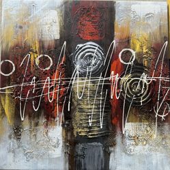 Abstract Art 12”x 12” Wall Hanging