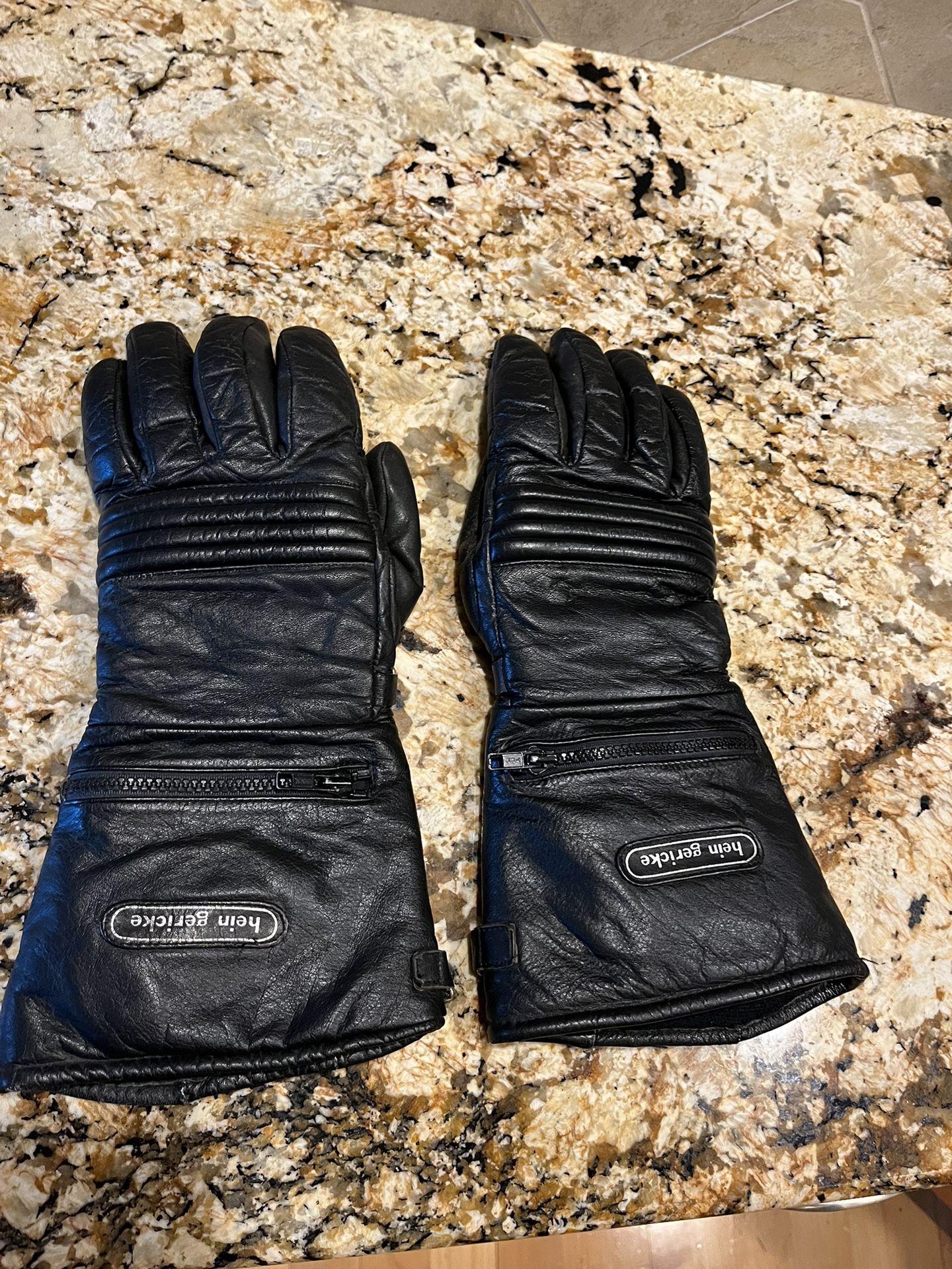 Vintage Hein Gericke Large Motorcycle Gloves