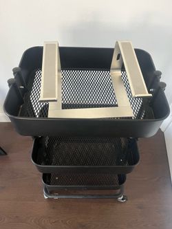 Super convenient three baskets on rolls