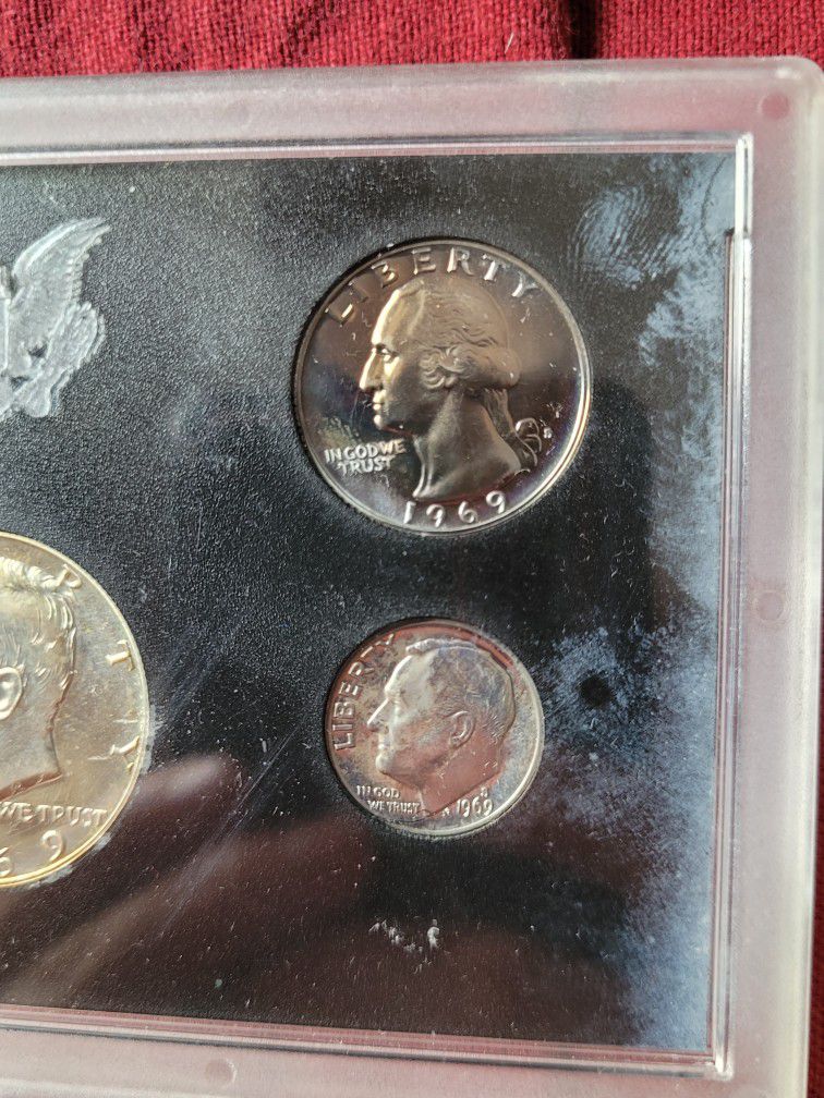 US Coins, 1969 Proof Set, Standing Liberty