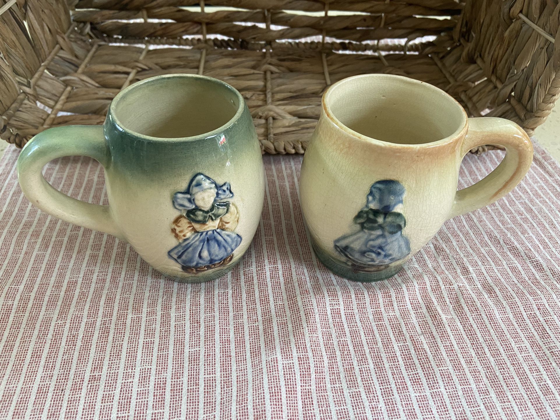 Antique Roseville Pottery Mugs