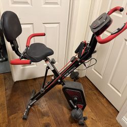 Folding Manual Stationary Bike