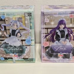 Frieren: Beyond Journey's End- Luminista Frieren And Fern Maid Costume Figure Set