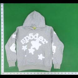 Spider Hoodie Light Gray