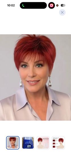 Short red pixie