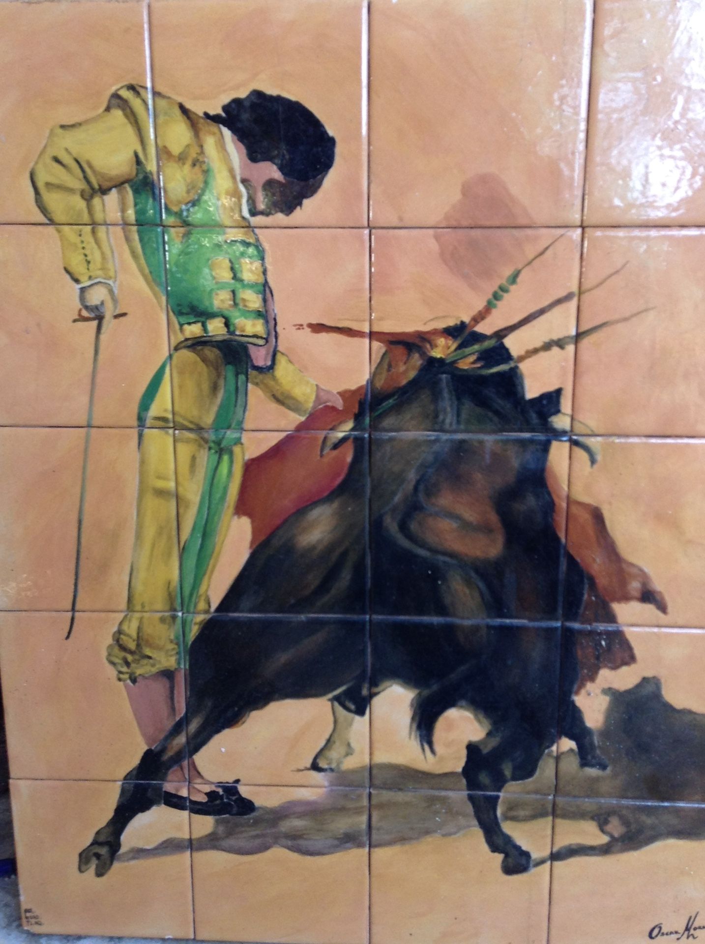 Placa de torero $150.00 CASH, TEXT FOR PRICES.