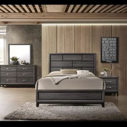 Queen Bed Frame With Mattress 