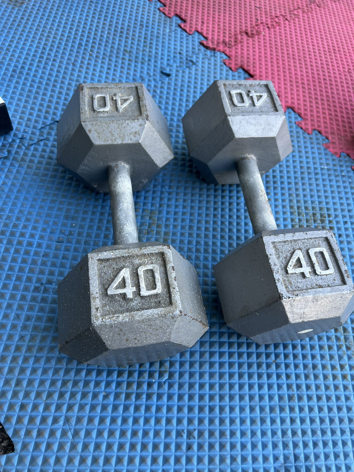 Pair Of 40lb Dumbbells