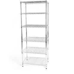 HDX 6-Tier Steel Wire Shelving Unit in Chrome (24 in. W x 60 in. H x 14 in. D)=191