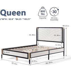 Brand new queen size bed frame