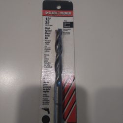 "NEW" 13/32 INCH BLACK & DECKER DRILL BIT FOR WOOD AND METAL!