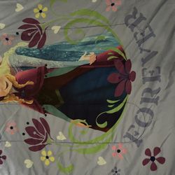 Elsa and Anna comforter and sheet set