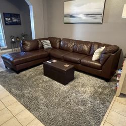 Sofa and Ottoman With Storage 