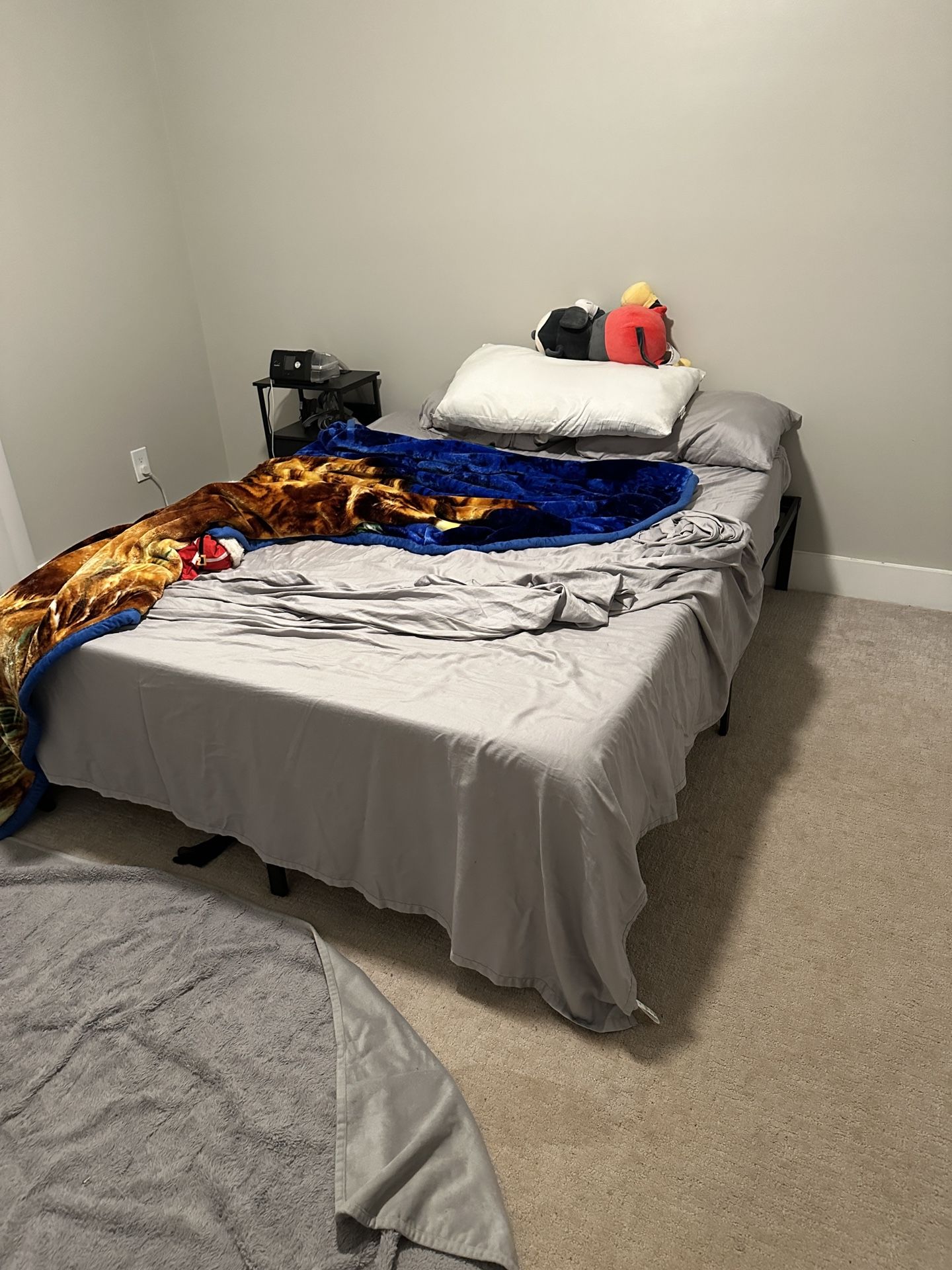 Queen Size Bed & Steel Frame