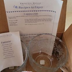 Princess house cappuccino/ Soup mugs