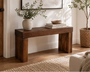 Rustic Reclaimed Wood Bench / Entryway Table