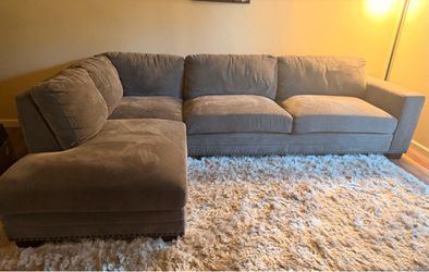 Grey Fabric Sectional