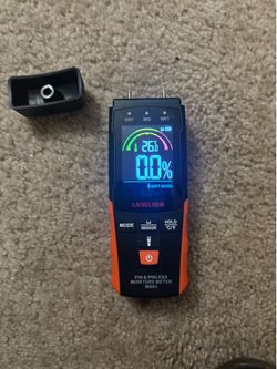 LASELION 2-in-1 Pin & Pinless Moisture Meter MS03 – Accurate Moisture Detection for Wood, Concrete, Drywall, and More – LCD Display with Hold Function