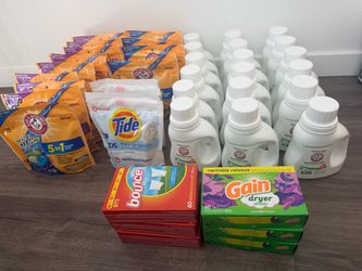 $100 detergent bundle 732 loads + 360 dryer sheets