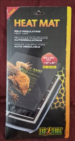 New -Exo Terra Self-Regulating Heat Mat rated at 16W for 30–40 gallon terrariums. I'm Asking