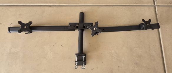 Triple monitor desk stand
