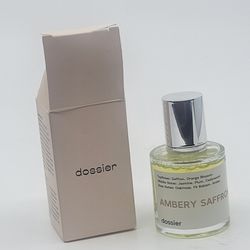 Dossier Ambery Saffron Eau De Parfum 50ml Unisex Long Lasting New, open 
box. Light outer box wear. Exp 2028
weight 6oz plus shipping materials.