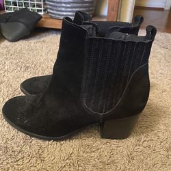 Women’s Black Suede Booties 