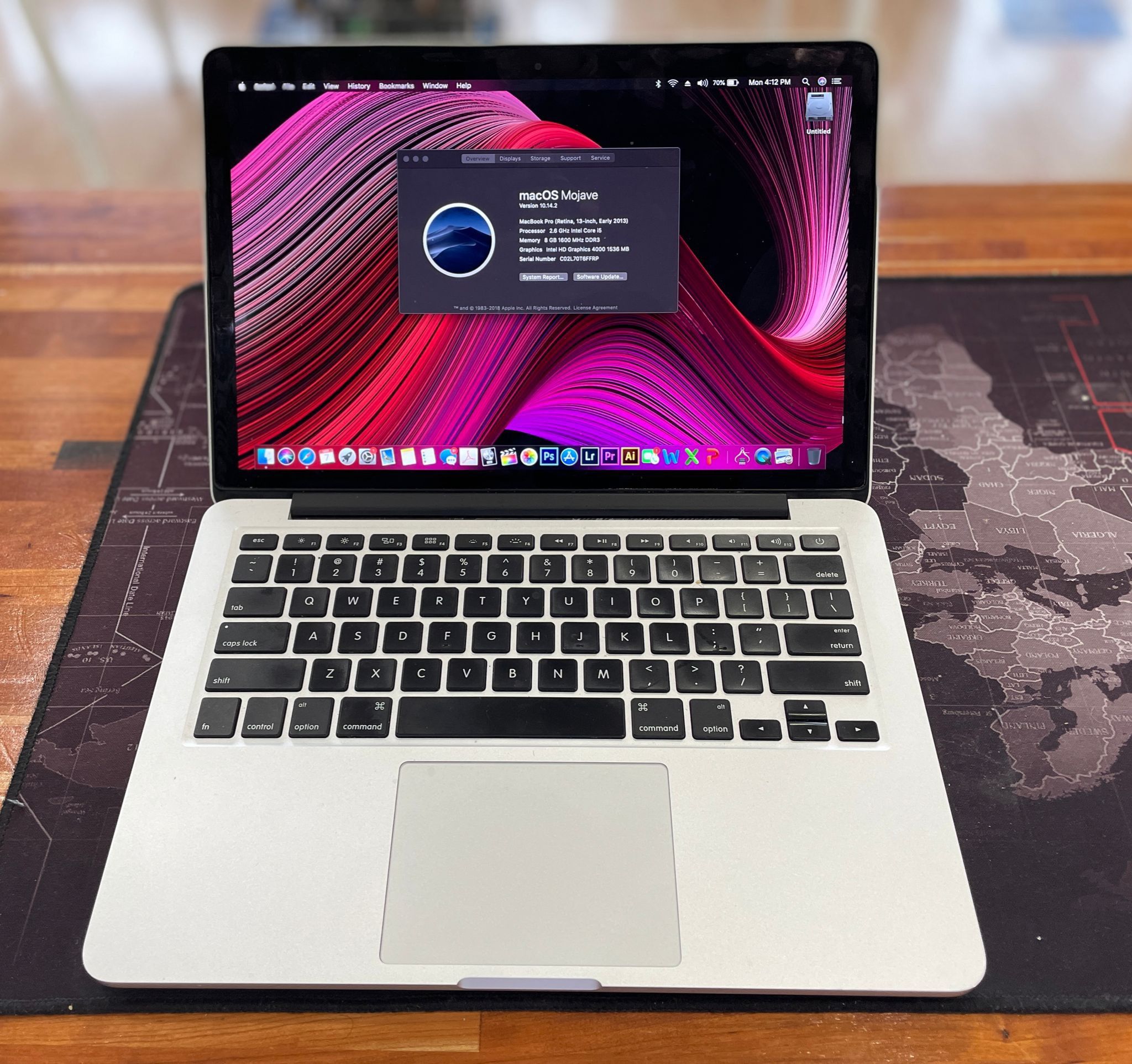 Apple MacBook Pro 13” Retina Core i5 8GB RAM 256GB Bad - Main Image