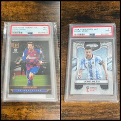 Lionel Messi PSA 9 Slabs - 2018 & 2019 Panini