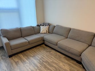 Gray sectional couch