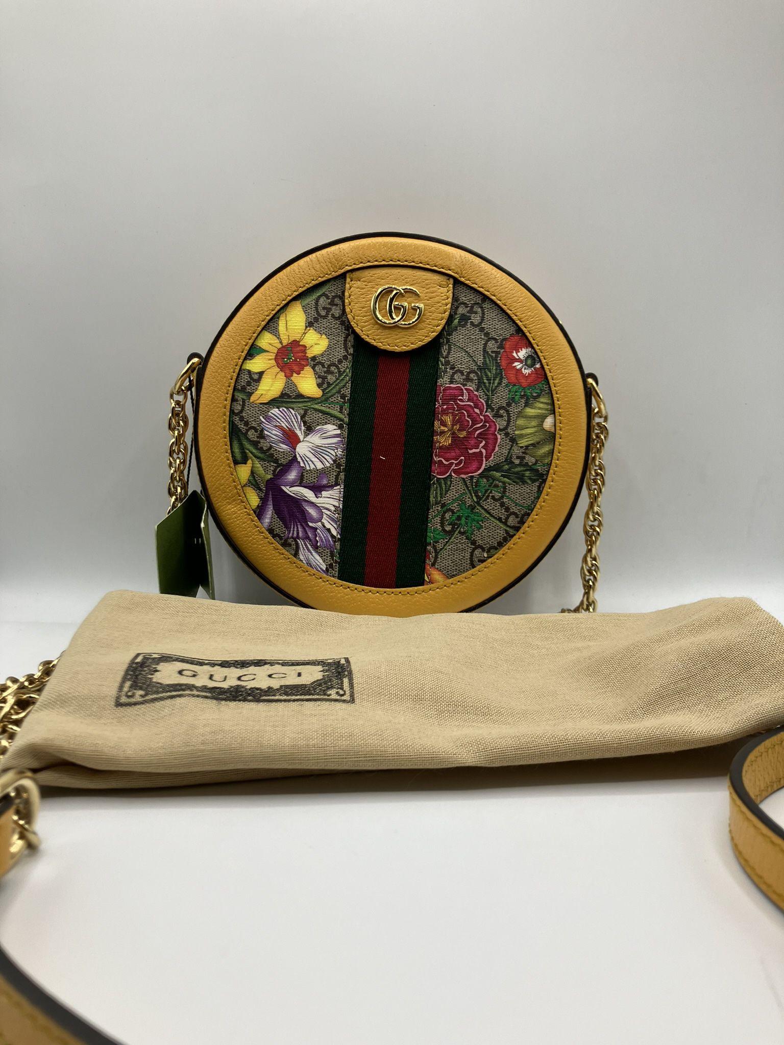 Gucci Ophidia Round Floral Mini 