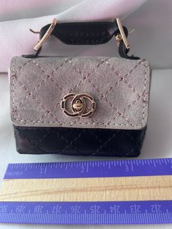 Mini Quilted Handbag with Turn-Lock Closure