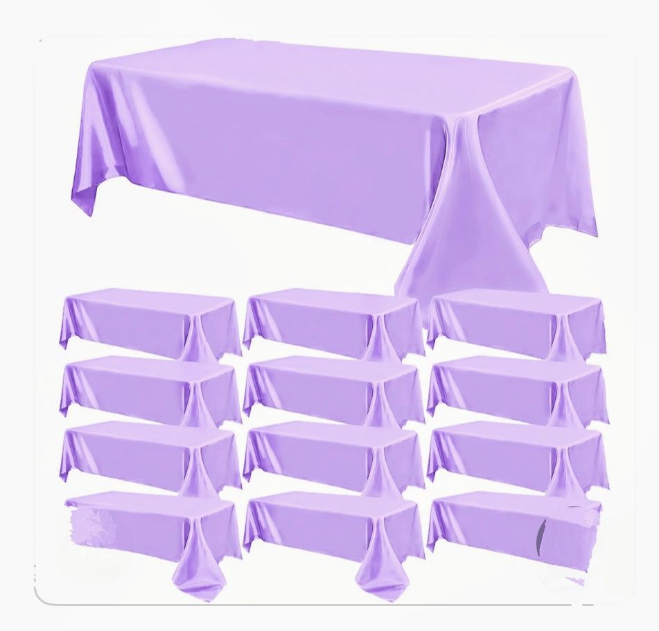 12. 108”x 60” Satin Tablecloth