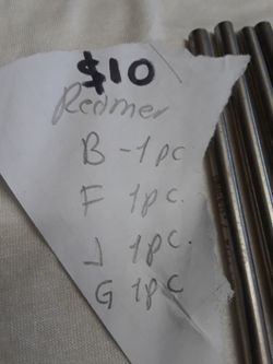 Made in usa letters sizes reamers