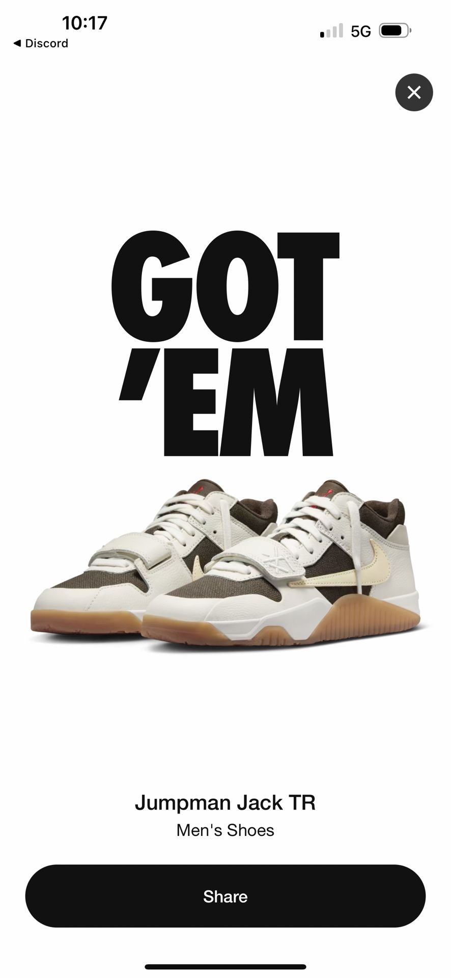 Travis Scott Jump man Jack. Size 13