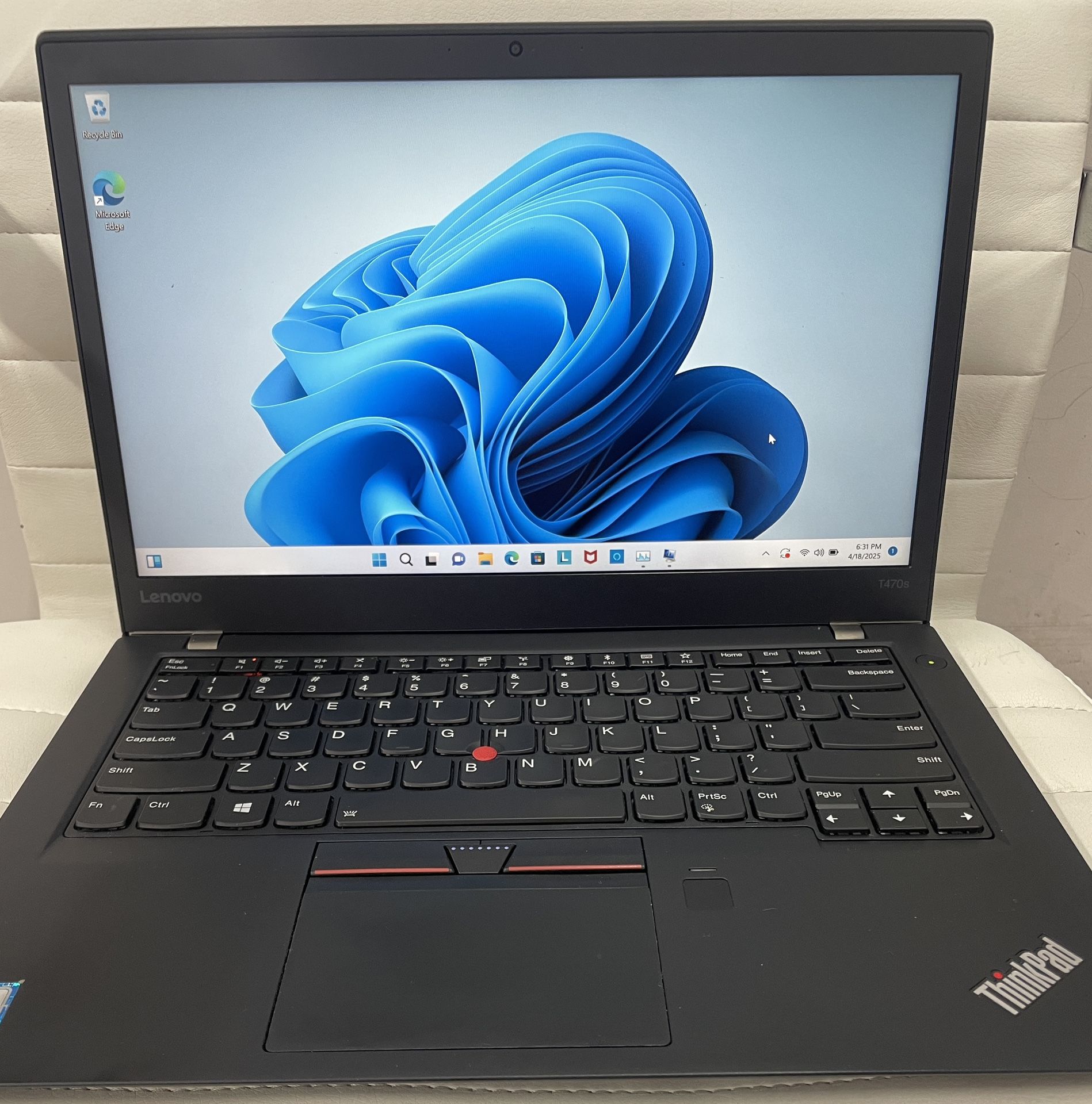 Laptop Lenovo ThinkPad T470S 14” Touch Screen , Core i5, GB RAM, 1Tb Drive , Windows 11
