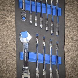Cornwell Blue Power Metric Ratchet Wrenches 