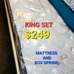 CALIFORNIA  < KING SET $249 < MATTRESS AND BOX SPRING