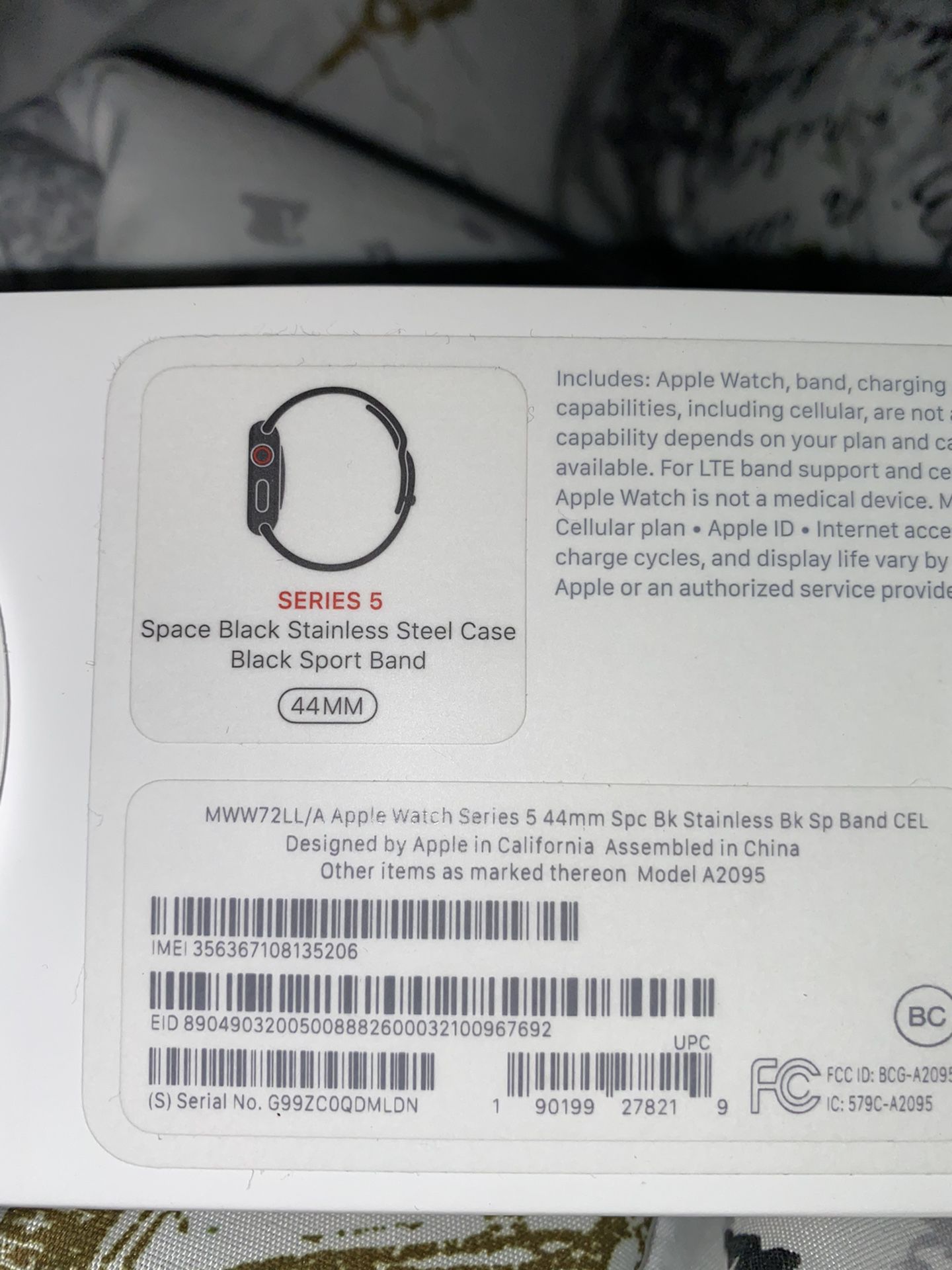 Apple Watch Series 5 Space Black Stainless Steel 44mm (READ DESCRIPTION)