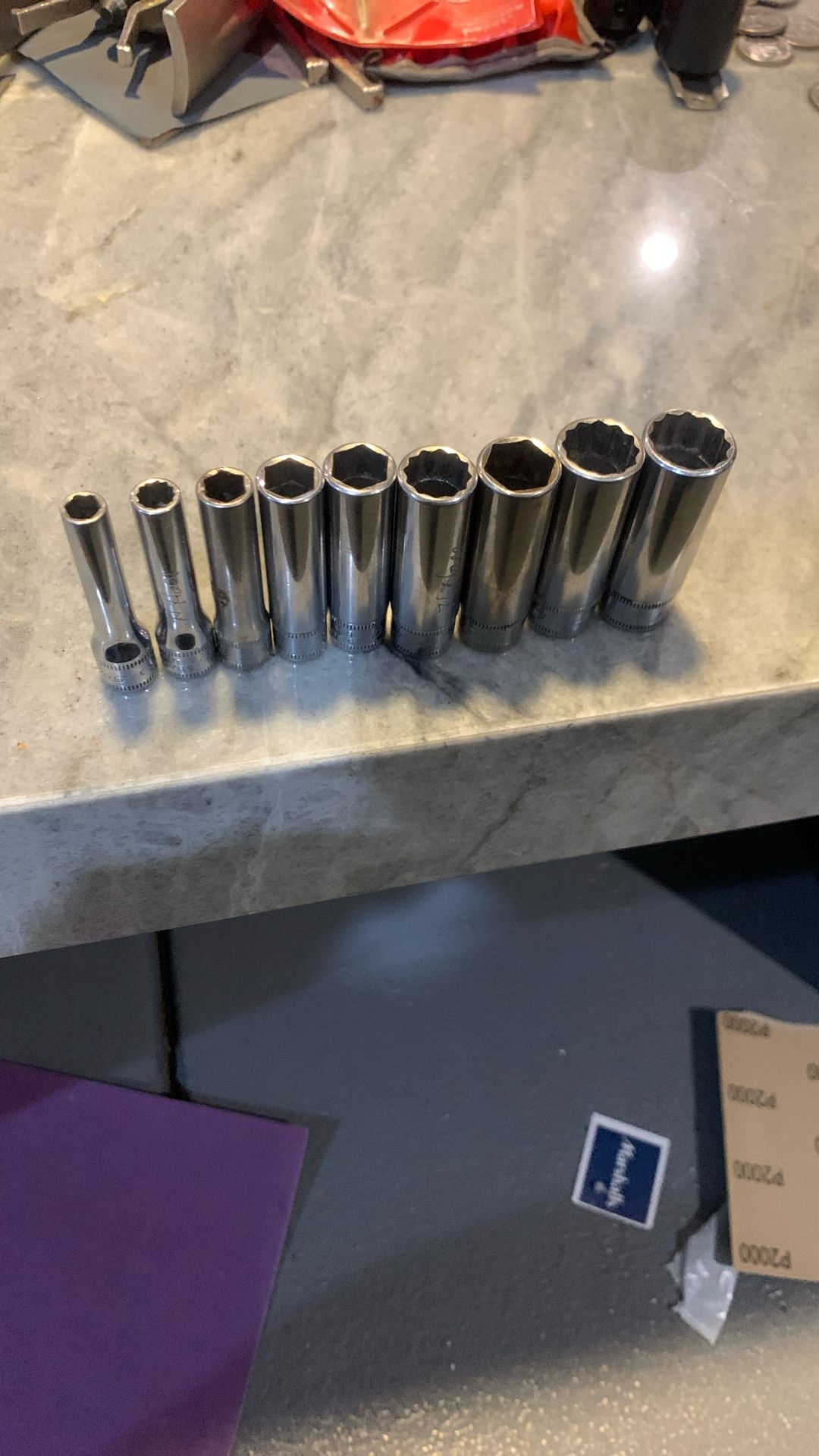 Snap On 1/4” Metric Sockets