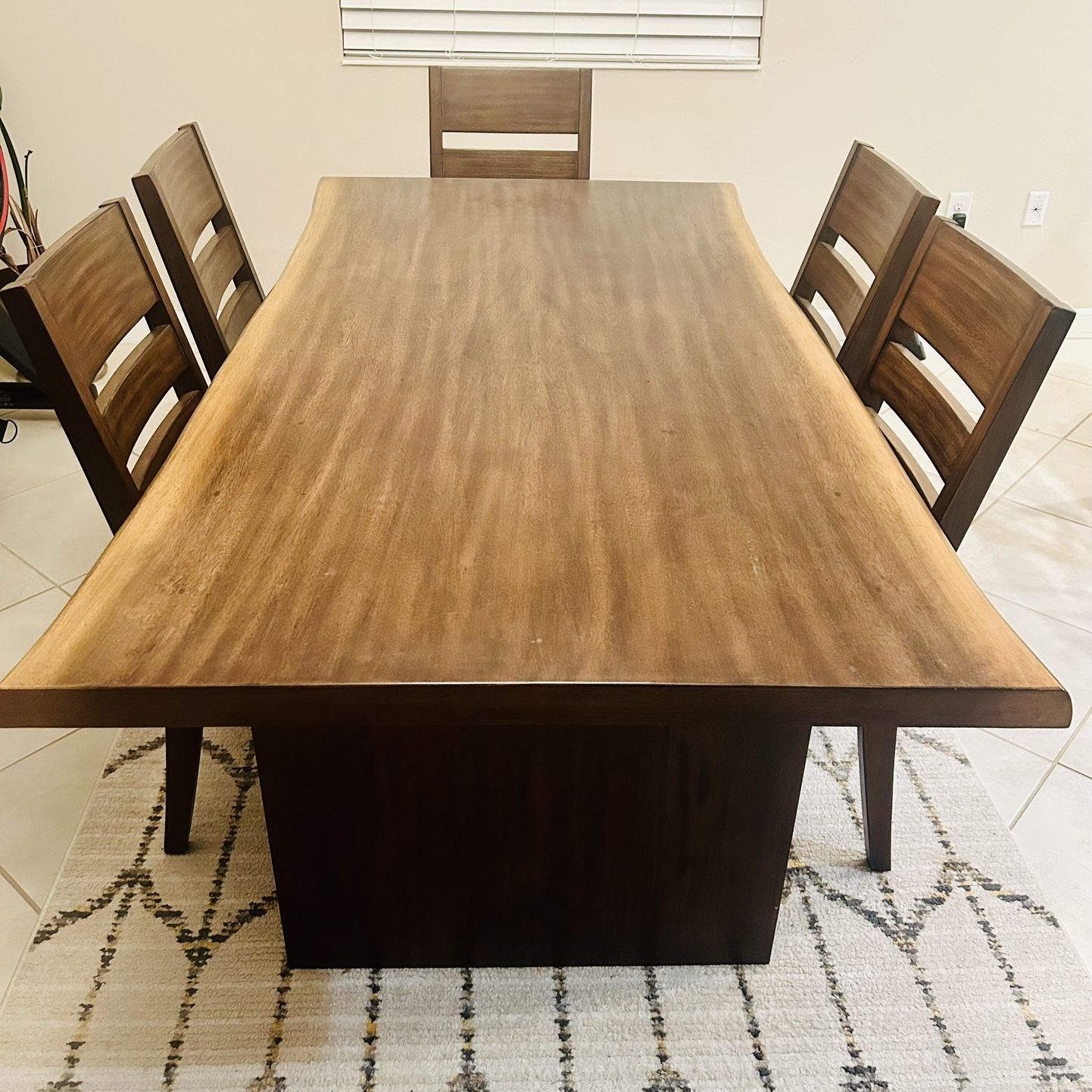 Farmhouse 7 Piece Dining Table Set