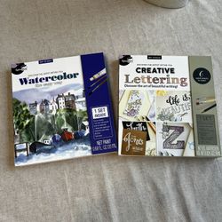 2 Art kits With Supplies And Booklets, Brand new!
