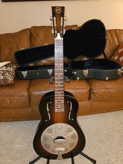 National Estralita Deluxe Resonator Acoustic Electric Guitar