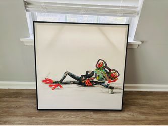 Coffee Frog Art Piece