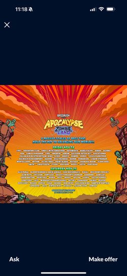 APOCALYPSE 2 DAY WRISTBAND