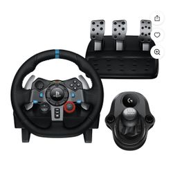 Logitech G29  Racing Wheel + Pedals + Logitech Driving Force Shifter