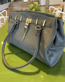 Apt 9 Grey Purse Gold Lock and Key
