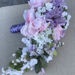 Custom Made Beautiful Cascade Bridal Bouquet 