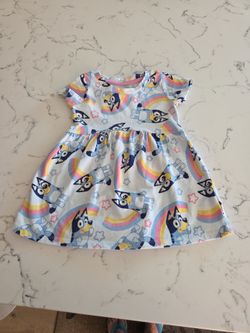 BLUEY DRESS SZ 2T SEE DESCRIPTION